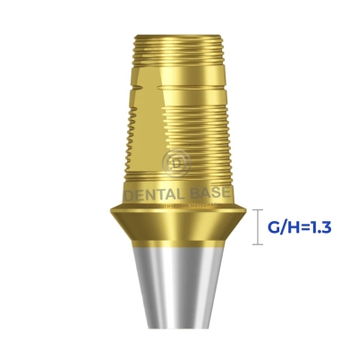 Tin GEO Титановое основание, совместимое с Astra Tech /  Астра Теч  3.5/4.0 для мостовидных изделий G/H=1.3 мм.