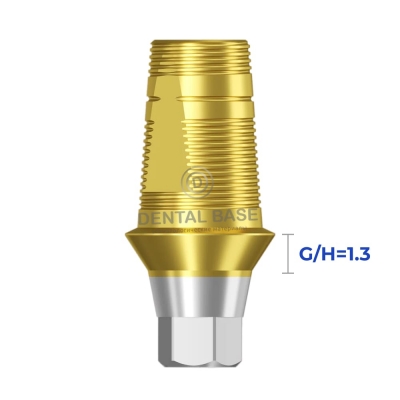 Tin GEO Титановое основание, совместимое с Astra Tech / Астра Теч  3.5/4.0 для одиночных изделий G/H=1.3 мм.