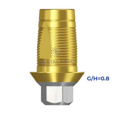 Tin GEO Титановое основание, совместимое с Мис 3.3 / Mis 3.3 (NP) для одиночных изделий G/H=0.8 мм.