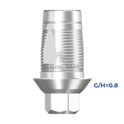 GEO Титановое основание, совместимое с Мис 3.3 /Mis 3.3 (NP)  для одиночных изделий G/H=0.8 мм.