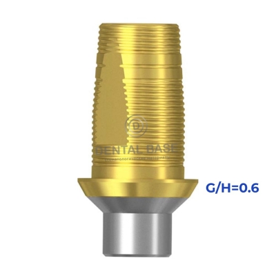 Tin GEO Титановое основание, совместимое с Мис 3.75 / Mis 3.75 (SP) для мостовидных изделий G/H=0.6 мм.