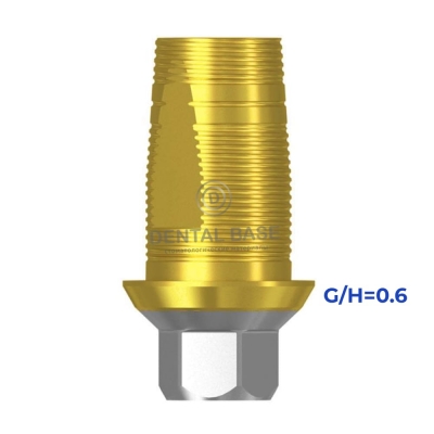 Tin GEO Титановое основание, совместимое с Мис 3.75 / Mis 3.75 (SP) для одиночных изделий G/H=0.6 мм.