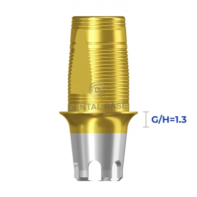 Tin GEO Титановое основание, совместимое с Мис Ц1 СП / Mis C1 SP для одиночных изделий G/H=1.3 мм.