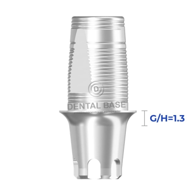 GEO Титановое основание, совместимое с Мис Ц1/ Mis C1 SP для одиночных изделий G/H=1.3 мм.