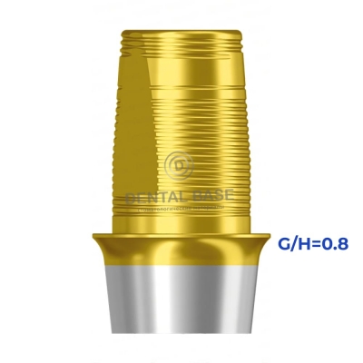 Tin GEO Титановое основание, совместимое с Мис Ц1 ВП / Mis C1 WP для мостовидных изделий G/H=1.3 мм.