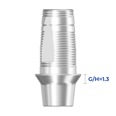 GEO Титановое основание, совместимое с Мис Ц1 NP / Mis C1 NP для мостовидных изделий G/H=1.3 мм.