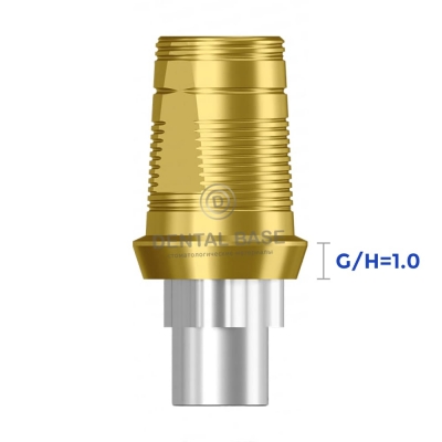 Tin GEO Титановое основание, совместимое с Нобель Реплейс 3.5 / Nobel Replace 3.5 для одиночных изделий G/H=1 мм.