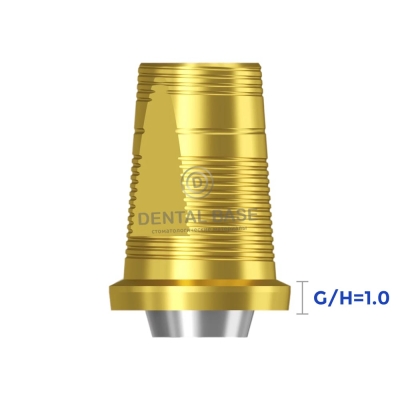 Tin GEO Титановое основание, совместимое с Нобель Реплейс 3.5 / Nobel Replace 3.5 для мостовидных изделий G/H=1 мм.