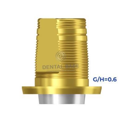 Tin GEO Титановое основание, совместимое с Нобель Реплейс 6.0 / Nobel Replace 6.0 для мостовидных изделий G/H=1 мм.