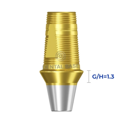 Tin GEO Титановое основание, совместимое с Osstem Regular / Осстем Регуляр для мостовидных изделий G/H=1.3 мм.