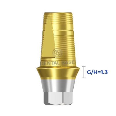 Tin GEO Титановое основание, совместимое с Osstem Regular / Осстем Регуляр для одиночных изделий G/H=1.3 мм.
