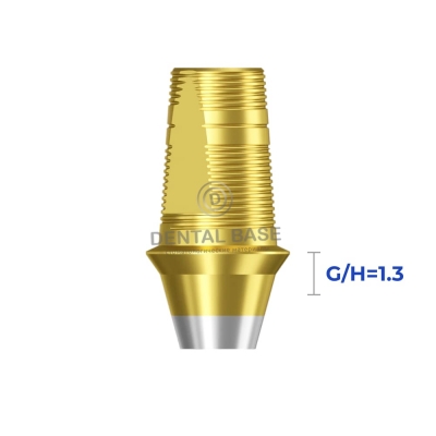 Tin GEO Титановое основание, совместимое с Straumann Bone Level / Штрауманн Бон Левел RC для мостовидных изделий G/H=1.3 мм.