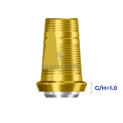 Tin GEO Титановое основание, совместимое с Гео Ксайв 3.8 / Geo Xive 3.8 для мостовидных изделий G/H=1 мм.